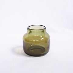 Blumenvase aus Glas von Claude Morin, signiert, 1960-1970er Jahre, Frankreich