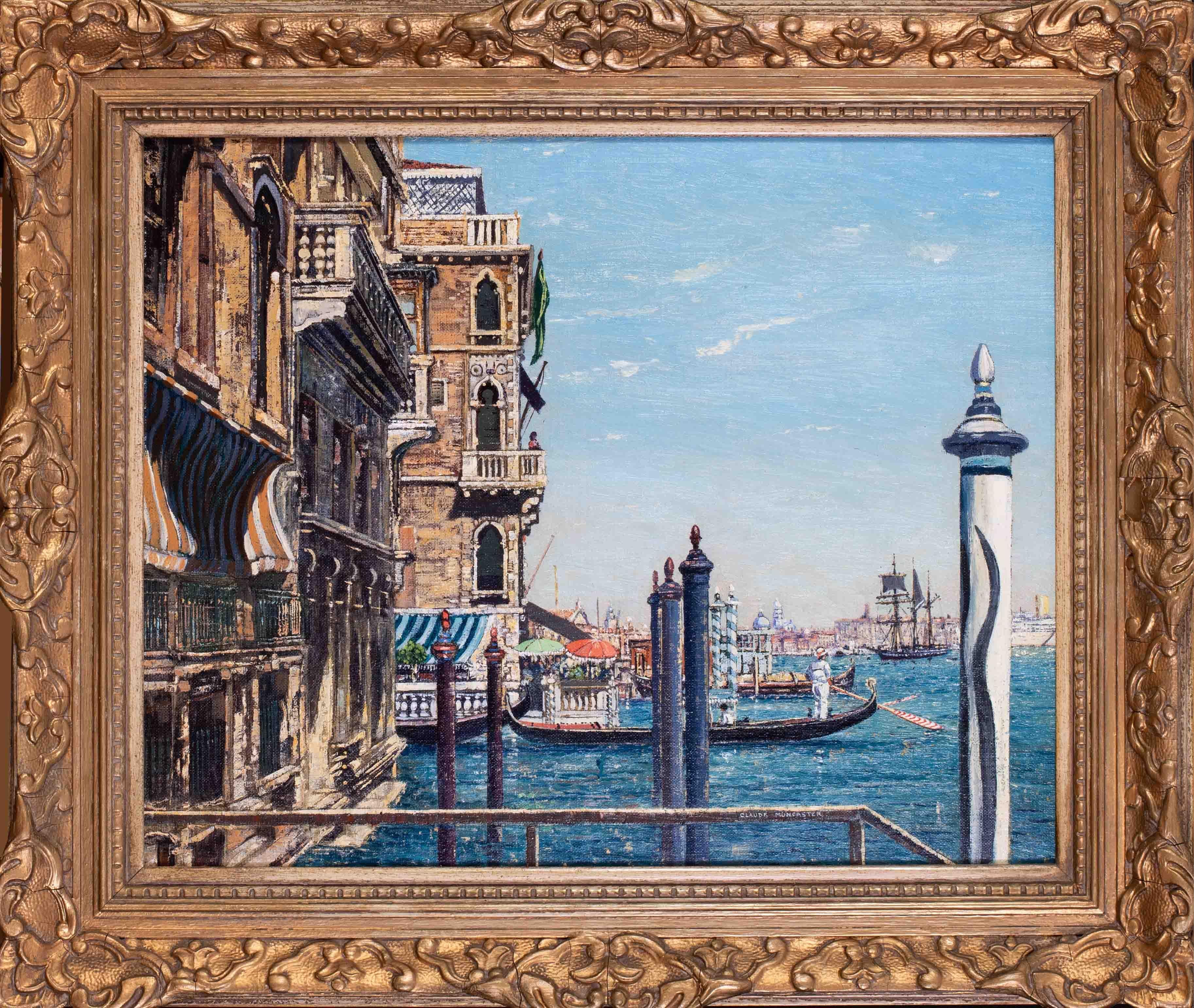 British, 20th Century painting of Venice by West Sussex artist Claude Muncaster