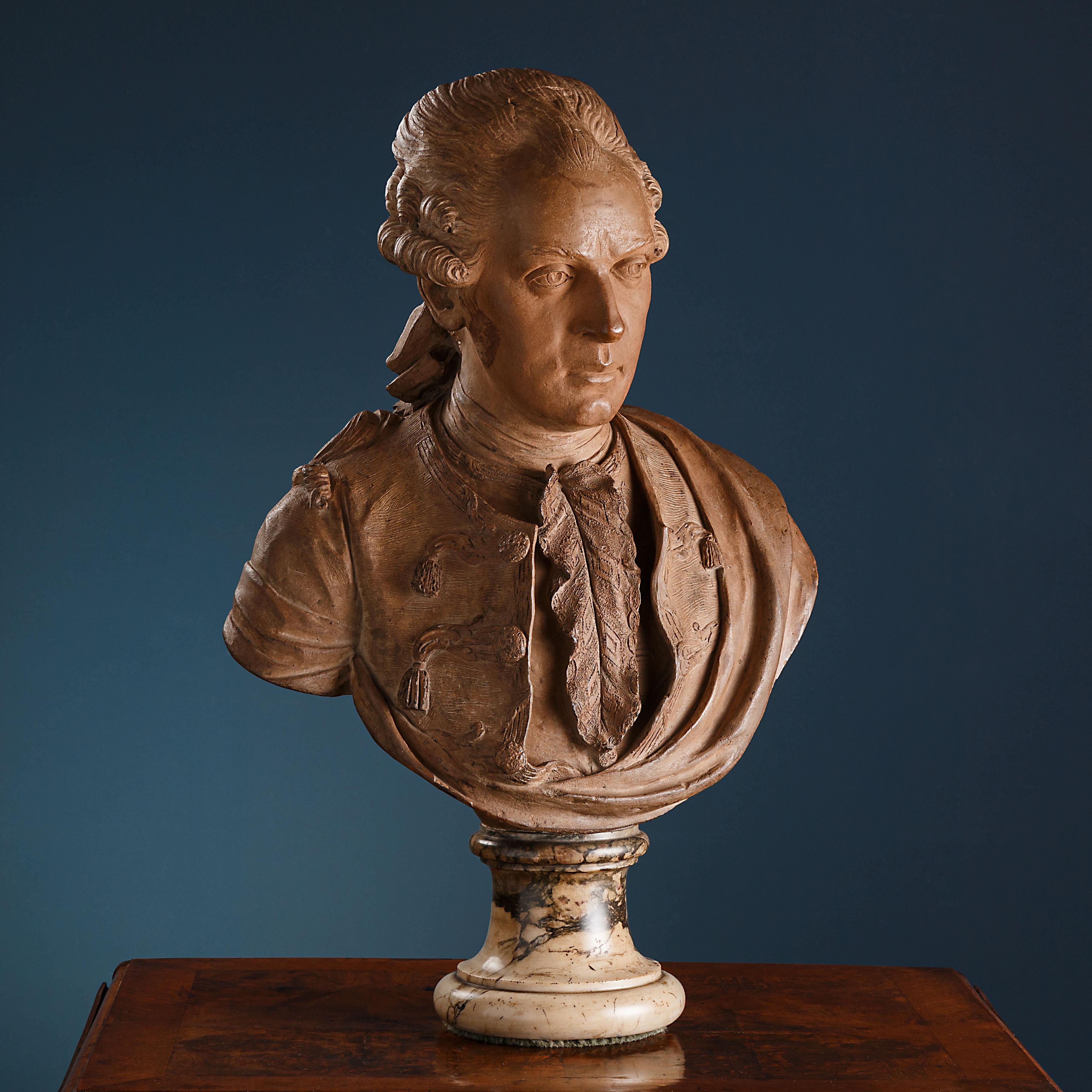 Claude Munier, Bust of Gentleman, 1780 1