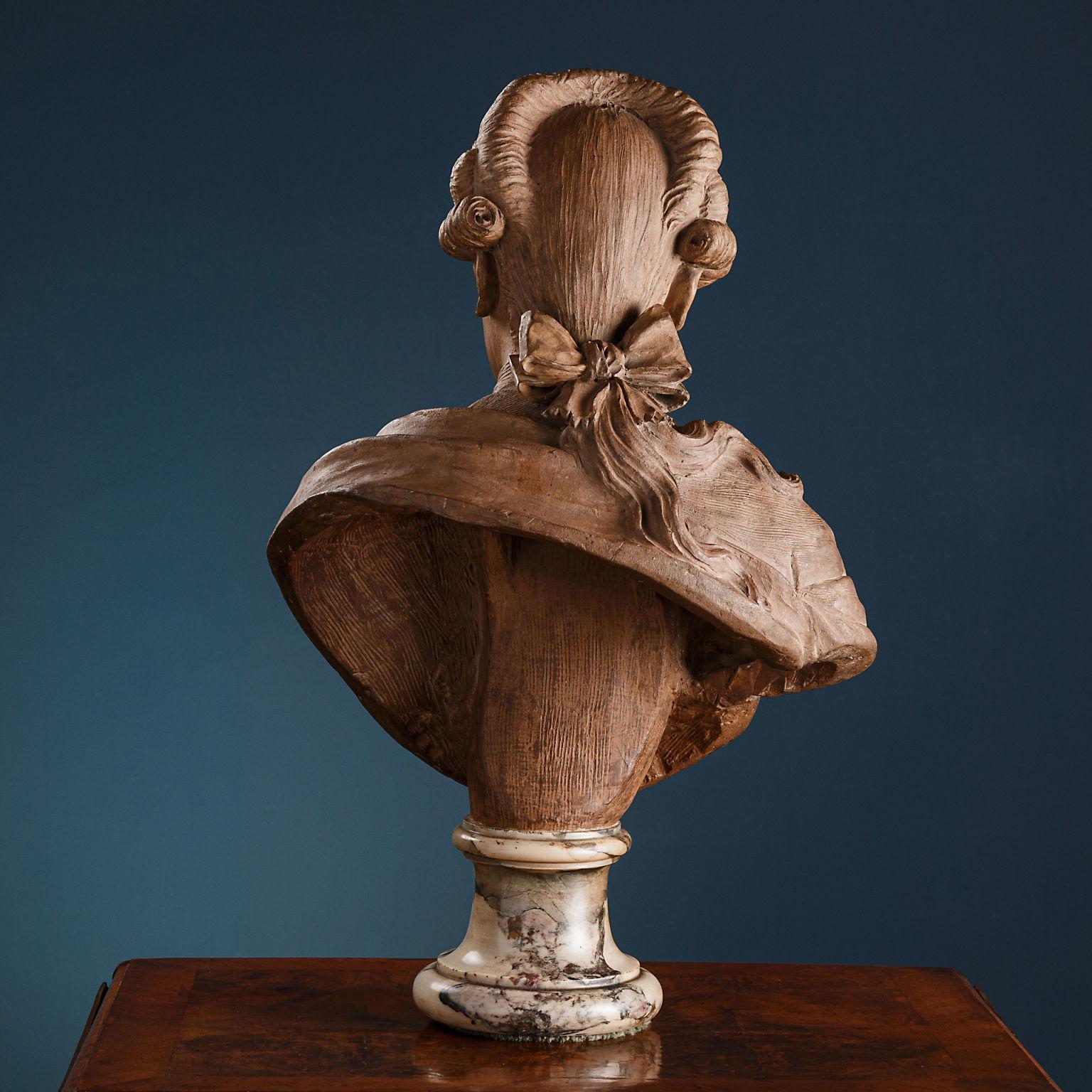 French Claude Munier, Bust of Gentleman, 1780 For Sale