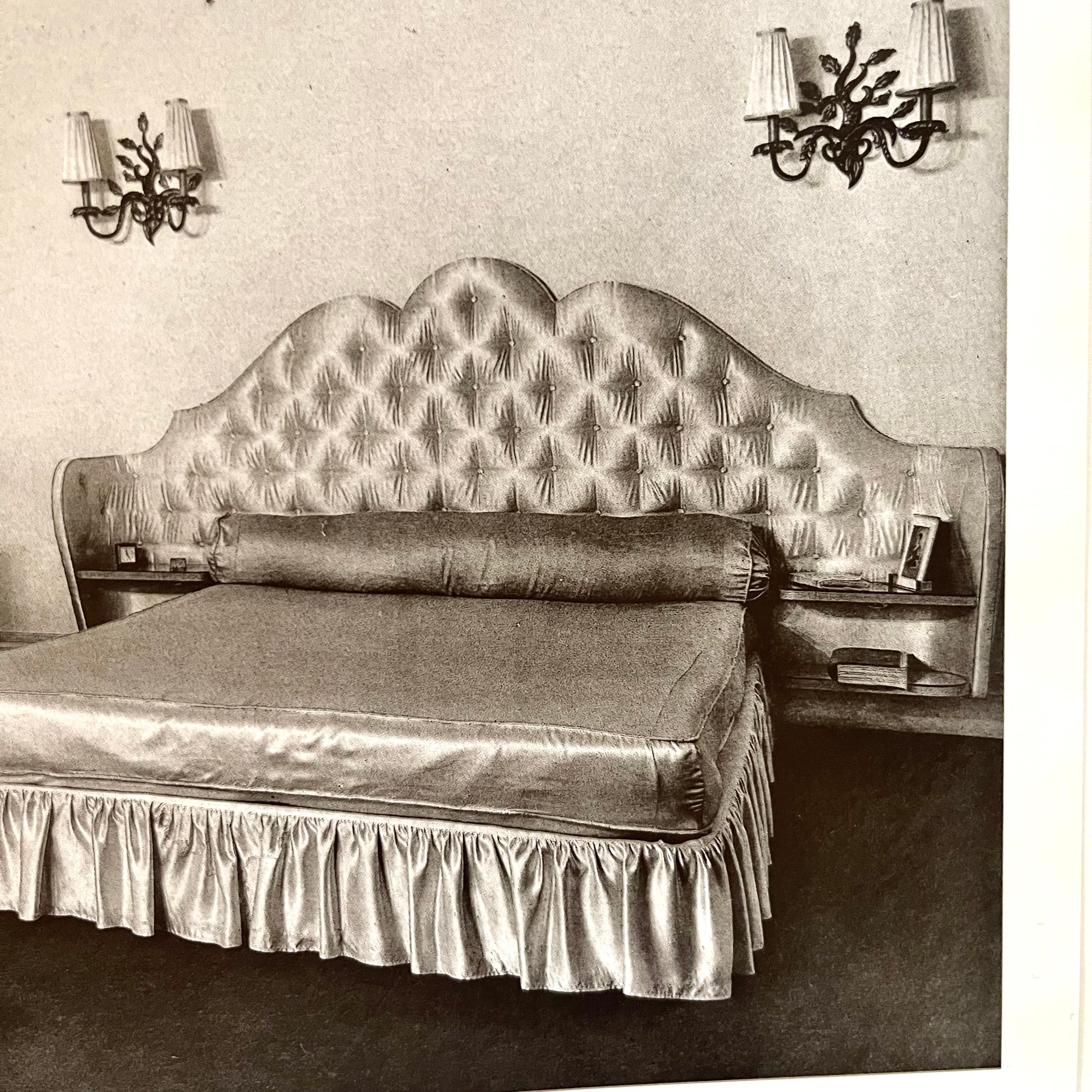 Claude Olivier Merson King Size Headboard circa 1940 For Sale 1