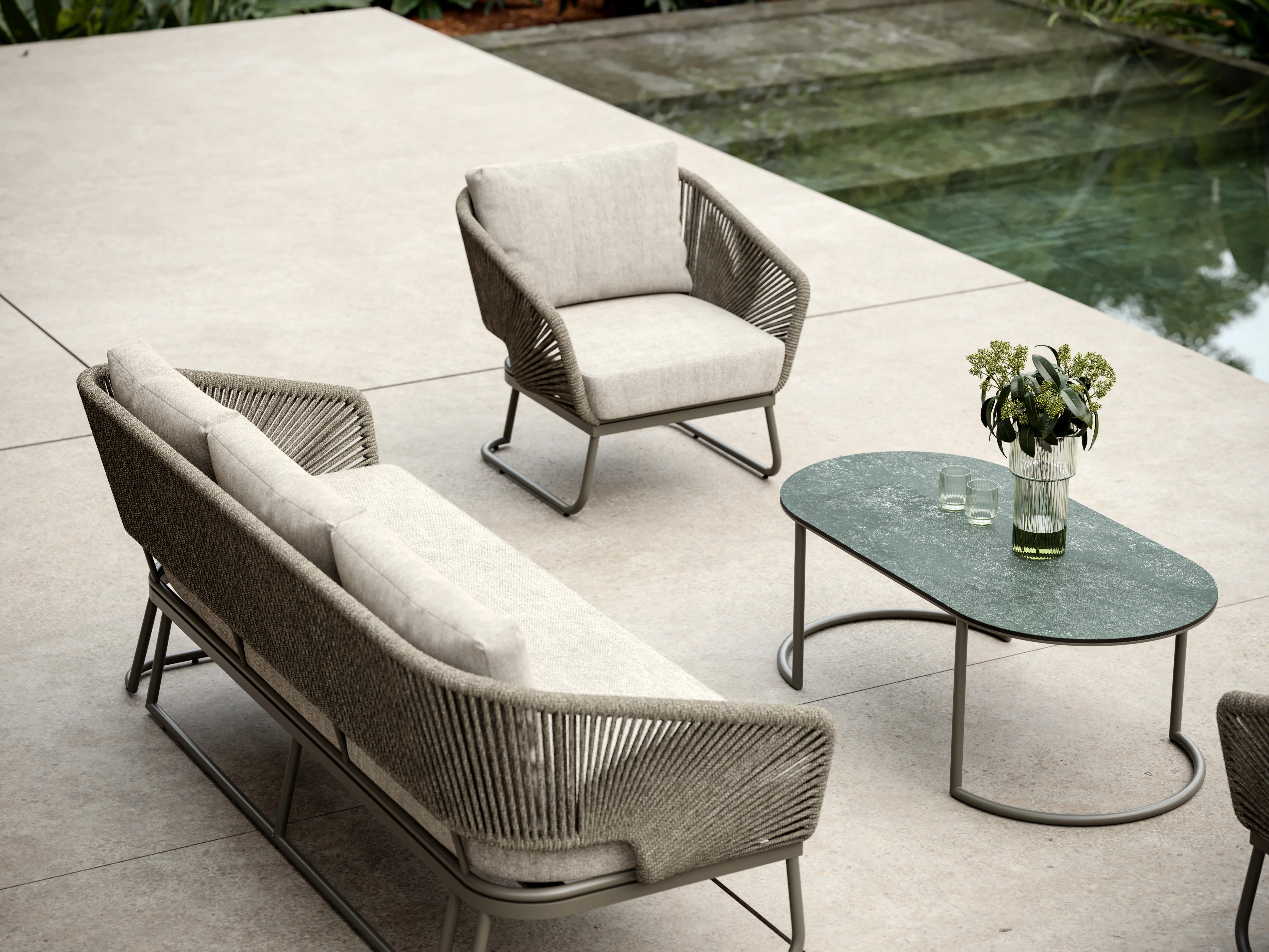 Hand-Crafted Claude Outdoor Armchair by SNOC For Sale