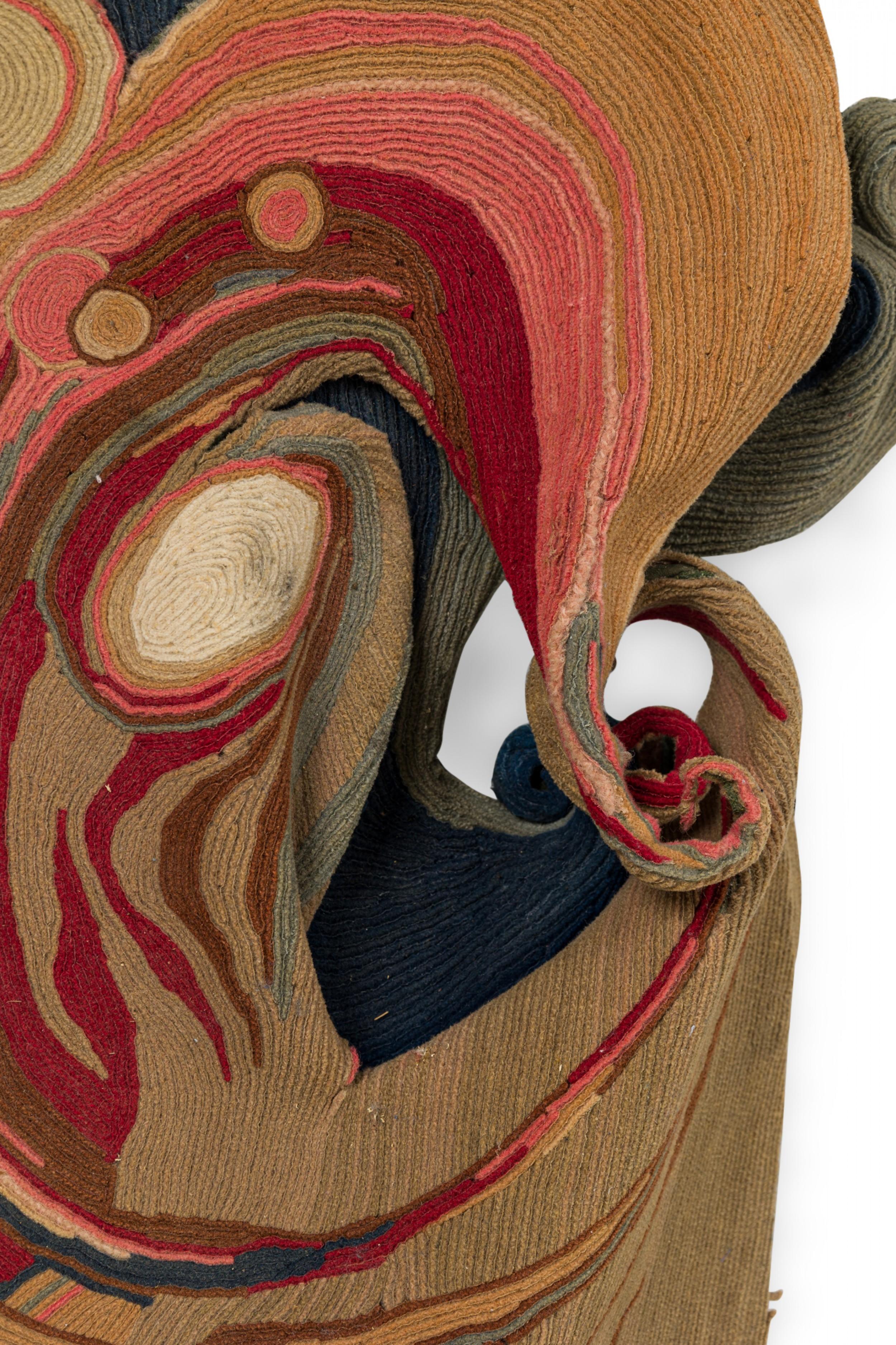 Claude Prevost Midcentury French Tapestry Sculpture In Good Condition In Queens, NY