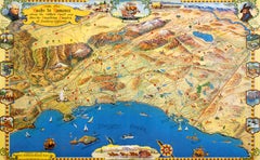 Mappa originale della California meridionale 1963 - Strade del romanticismo di Claude Putman
