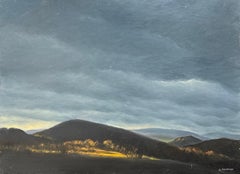 "Auvergne" par Claude Sauthier - Huile sur Wood - 73x54 cm