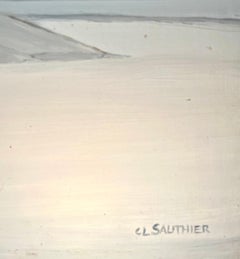 "Broye Valley, Vaud" by Claude Sauthier - Oil on Wood - 92x65 cm