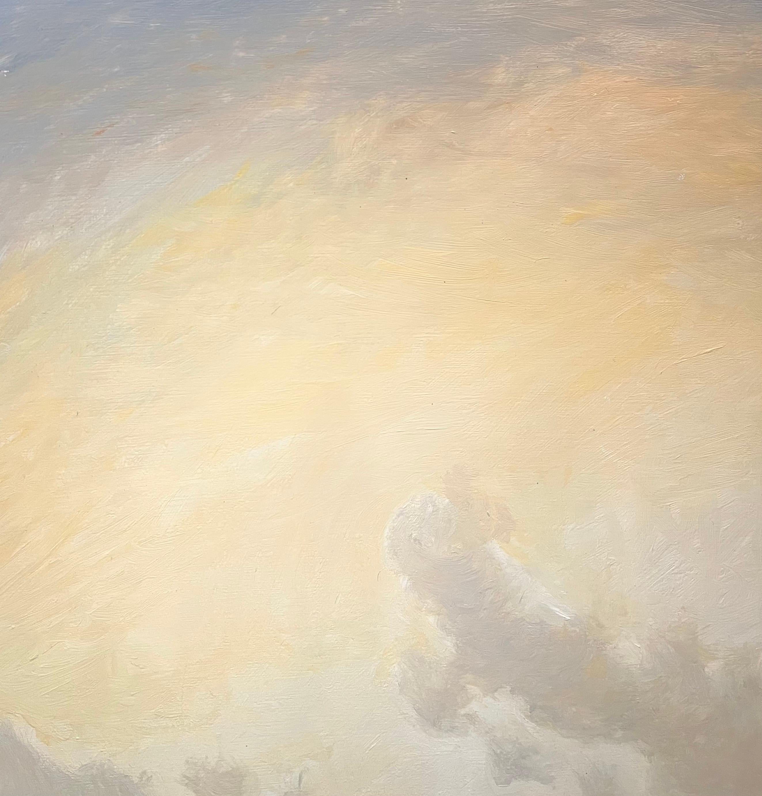 „Clouds over the Sea“ von Claude Sauthier – Öl auf Holz – 92x65 cm im Angebot 8