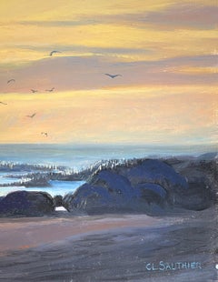 "Dawn" by Claude Sauthier - Oil on Wood - 73x54 cm