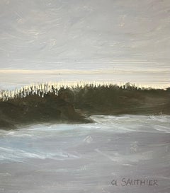 "La Turballe, Bretagne - 2" di Claude Sauthier - Olio su Wood - 92x65 cm