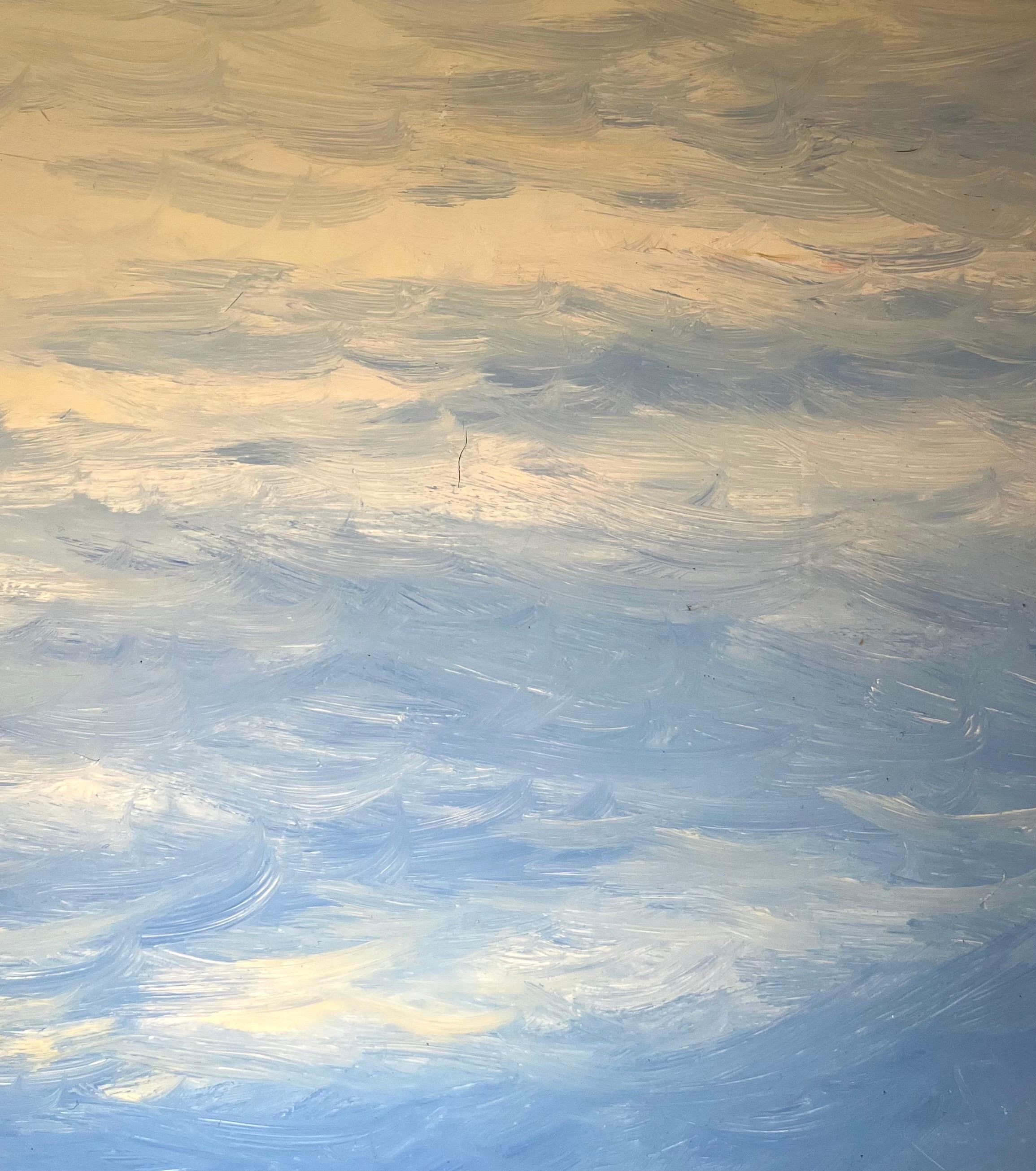 „La Turballe, Bretagne – 2“ von Claude Sauthier – Öl auf Holz – 92x65 cm im Angebot 2