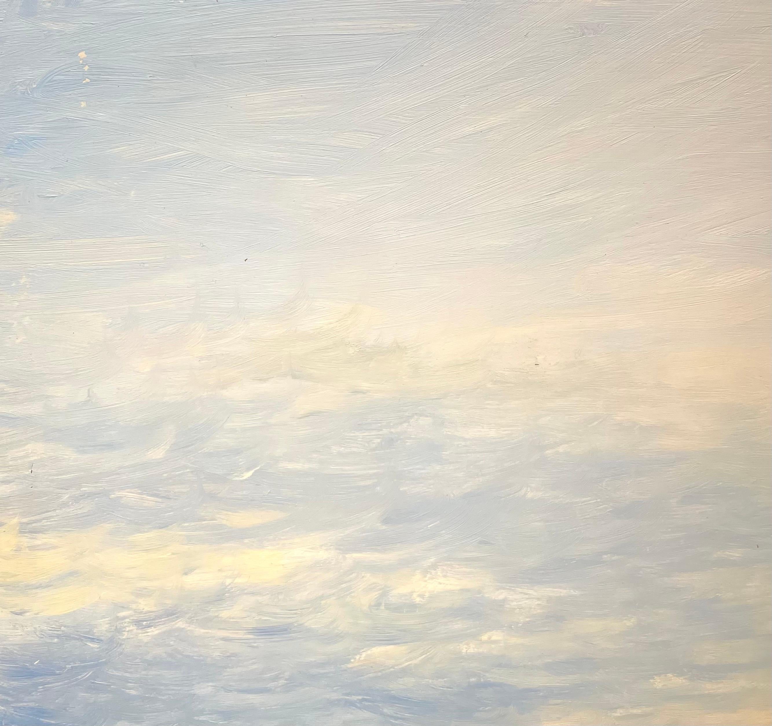 „La Turballe, Bretagne – 2“ von Claude Sauthier – Öl auf Holz – 92x65 cm im Angebot 6
