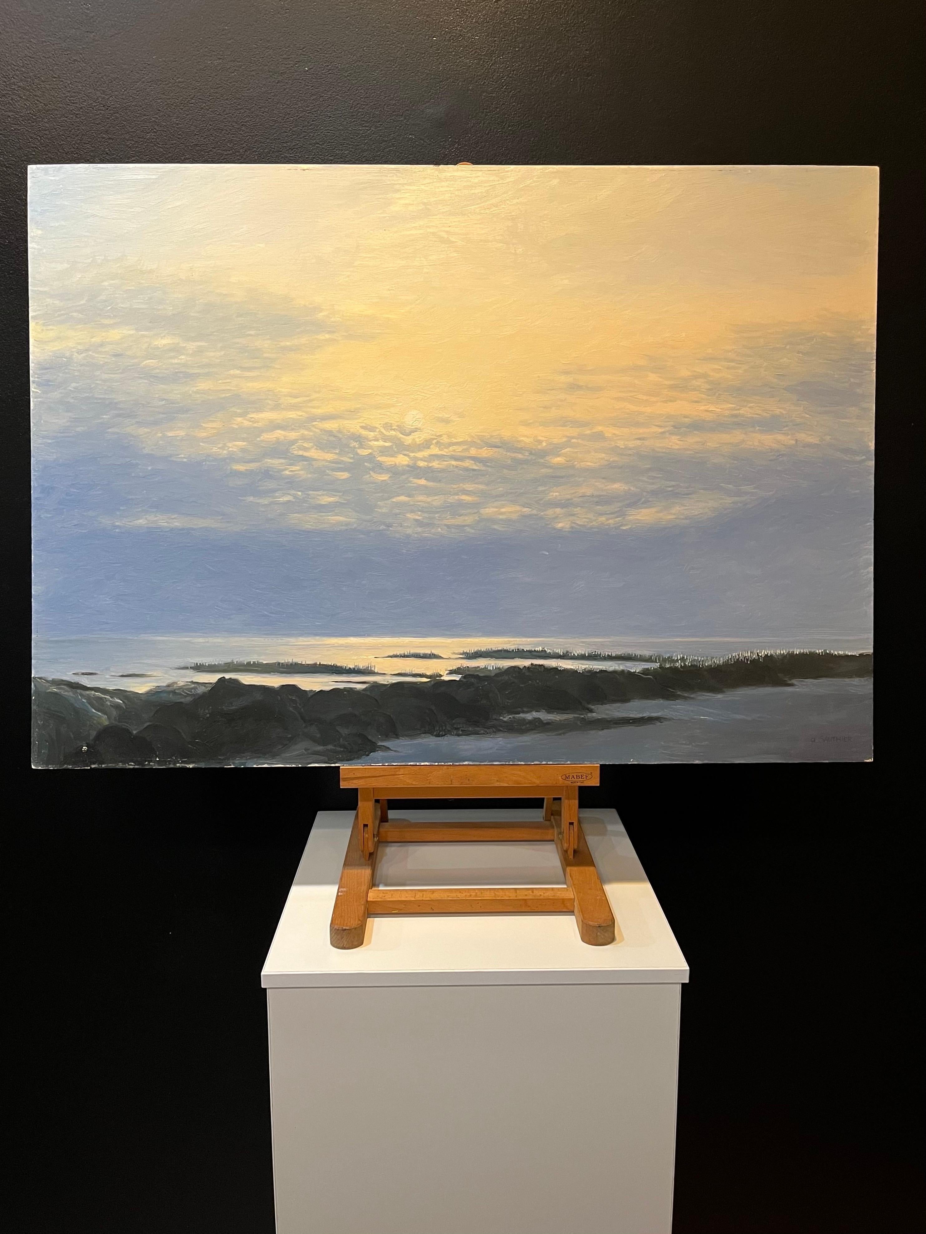 „La Turballe, Bretagne – 2“ von Claude Sauthier – Öl auf Holz – 92x65 cm im Angebot 8