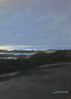 "La Turballe, Bretagne" par Claude Sauthier - Huile sur Wood - 92x65 cm