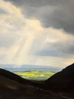 "Mountains of Fovez" par Claude Sauthier - Huile sur bois - 92x65 cm