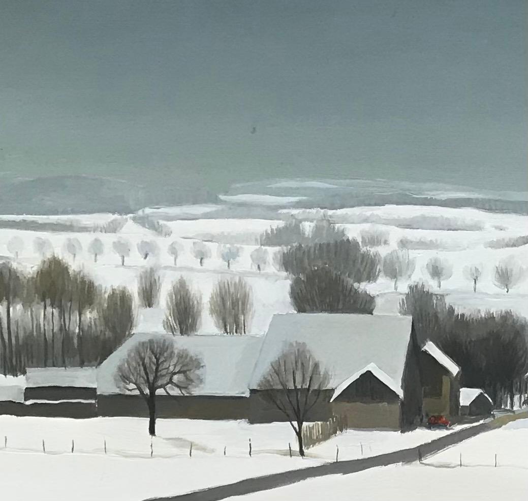 Premagnoux, Savoie par Claude Sauthier - Huile sur bois 61 x91 cm 2