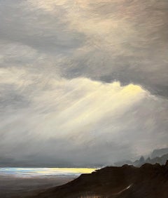 "Shaft of Light" de Claude Sauthier - Huile sur Wood - 92x65 cm