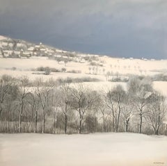 Snowy landscape, Pressilly, Haute-Savoie