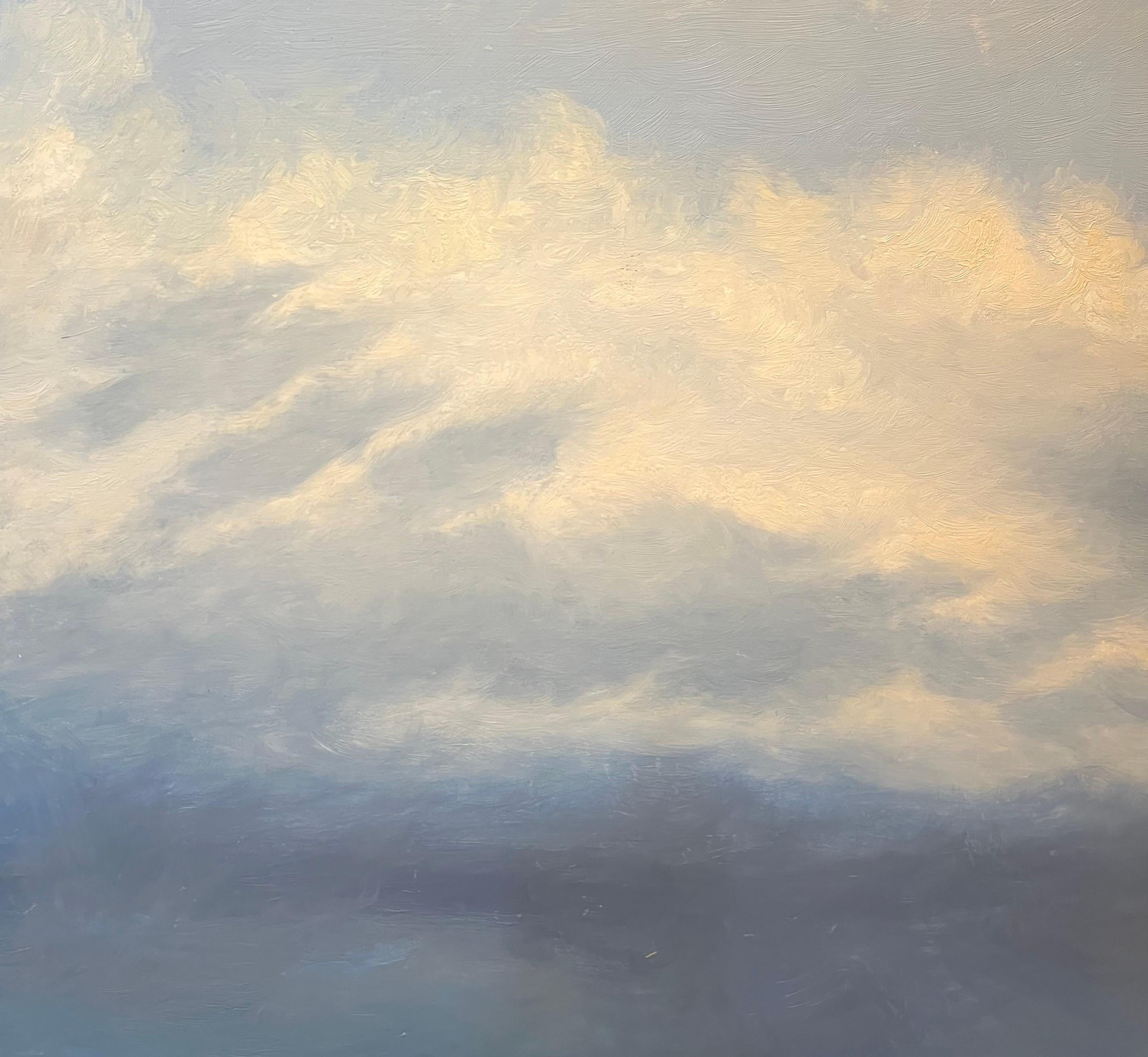 „Das Meer im Winter“ von Claude Sauthier – Öl auf Holz – 92x65 cm im Angebot 8