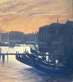"Venice" by Claude Sauthier - Oil on Wood - 73x54 cm