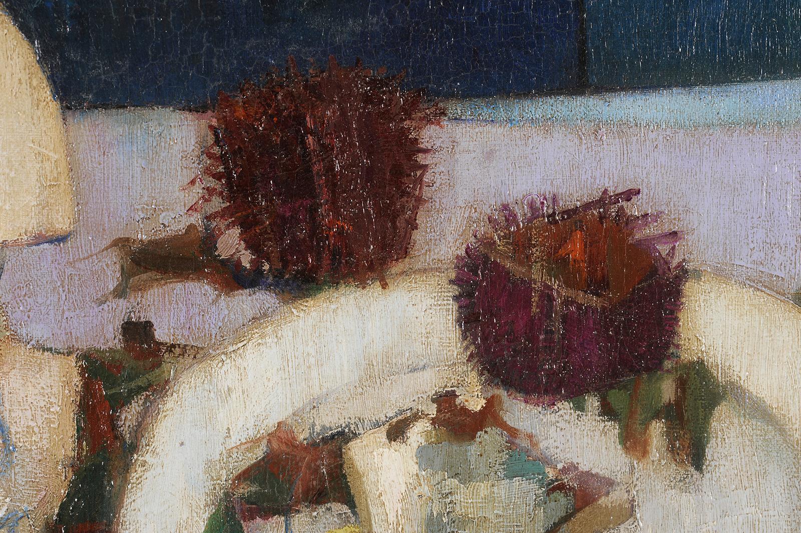 Nature morte aux fruits de mer - École française Painting par Claude Schürr