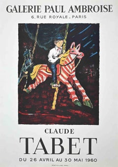Galerie Paul Ambroise - Impression offset d'après Claude Tabet - années 1960