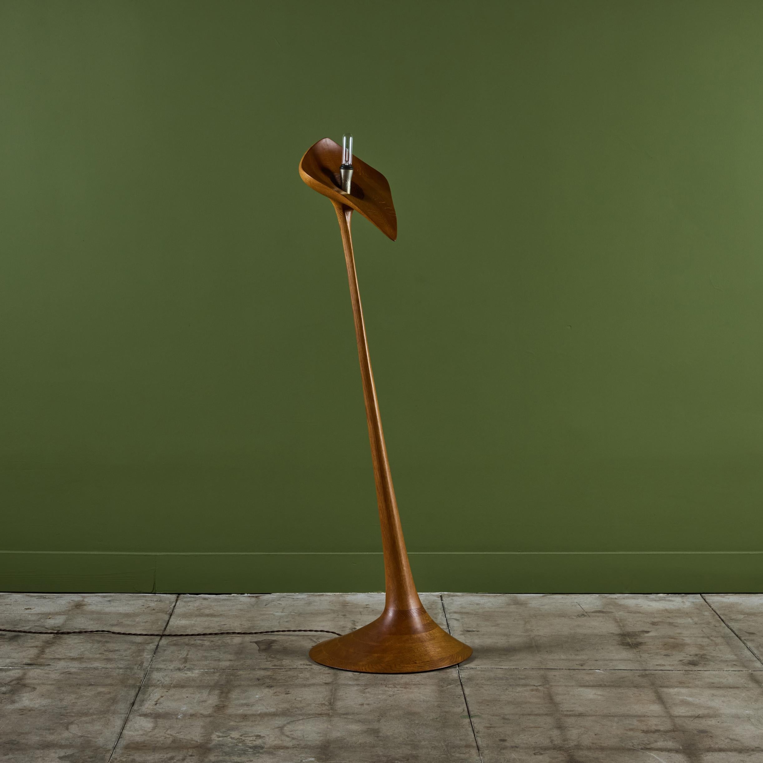 Claude Terrell III Anthurium Floor Lamp In Excellent Condition For Sale In Los Angeles, CA