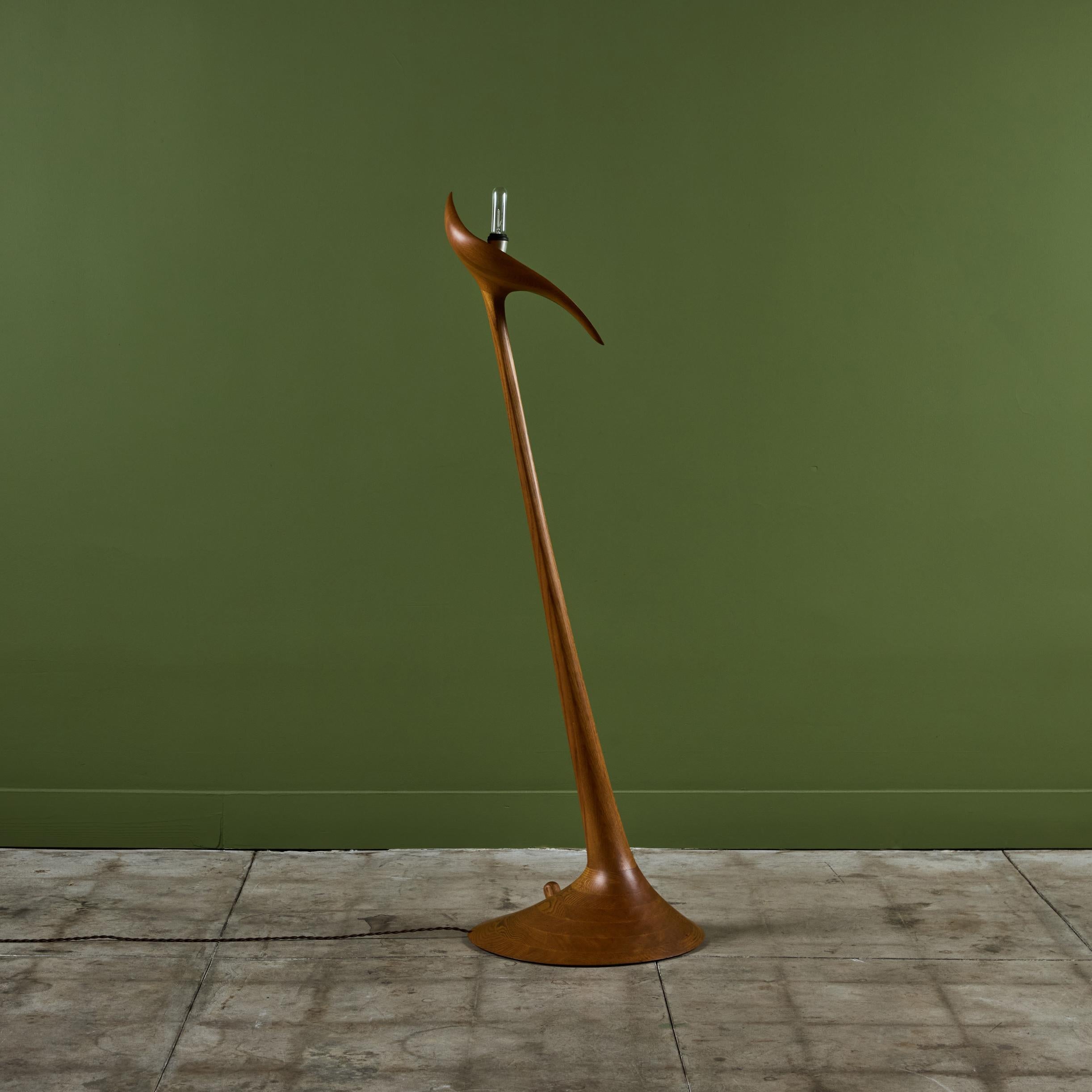 Late 20th Century Claude Terrell III Anthurium Floor Lamp For Sale