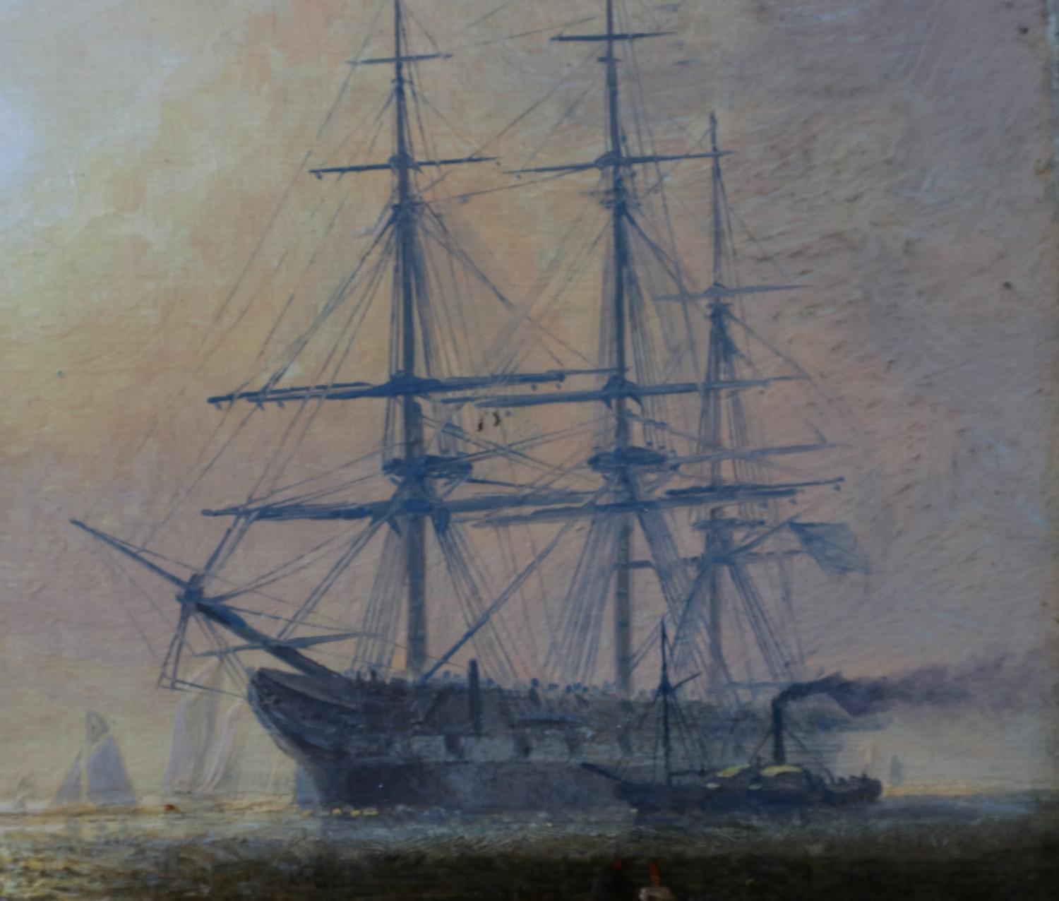 Pittura a olio vittoriana di Marin - piccola scena di navigazione al tramonto.

Le opere di A.A. Moore sono rare e ricercate e per questo motivo ottengono un premio molto alto quando vengono messe all'asta.  Non si può negare la qualità del suo