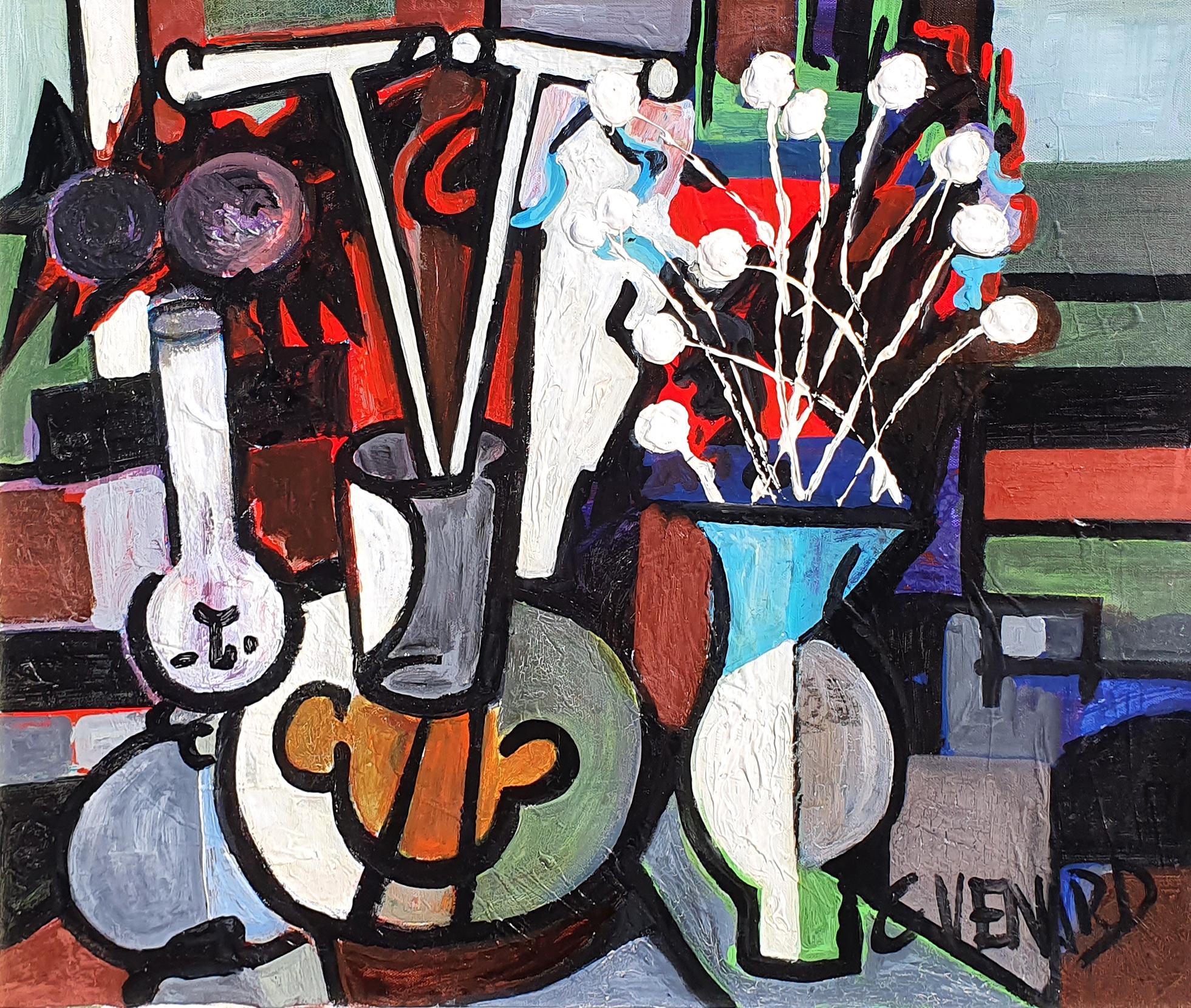 Abstract Still Life - Painting by Claude Vénard