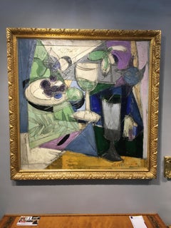 Cubist French Still life of a table top