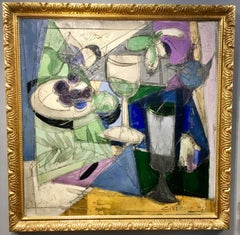 Cubist French Still life of a table top