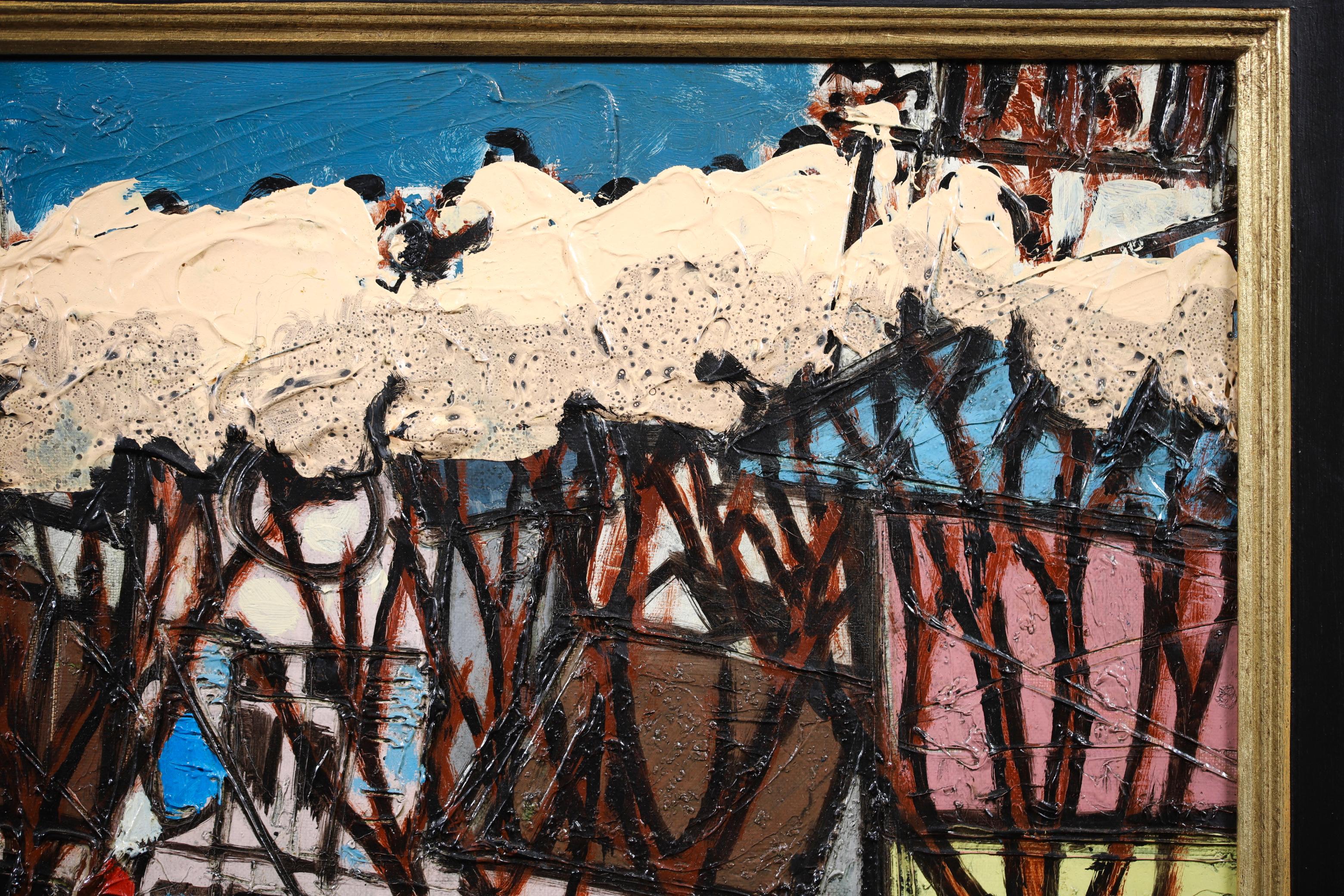 Vue de Paris - Abstract Painting by Claude Vénard