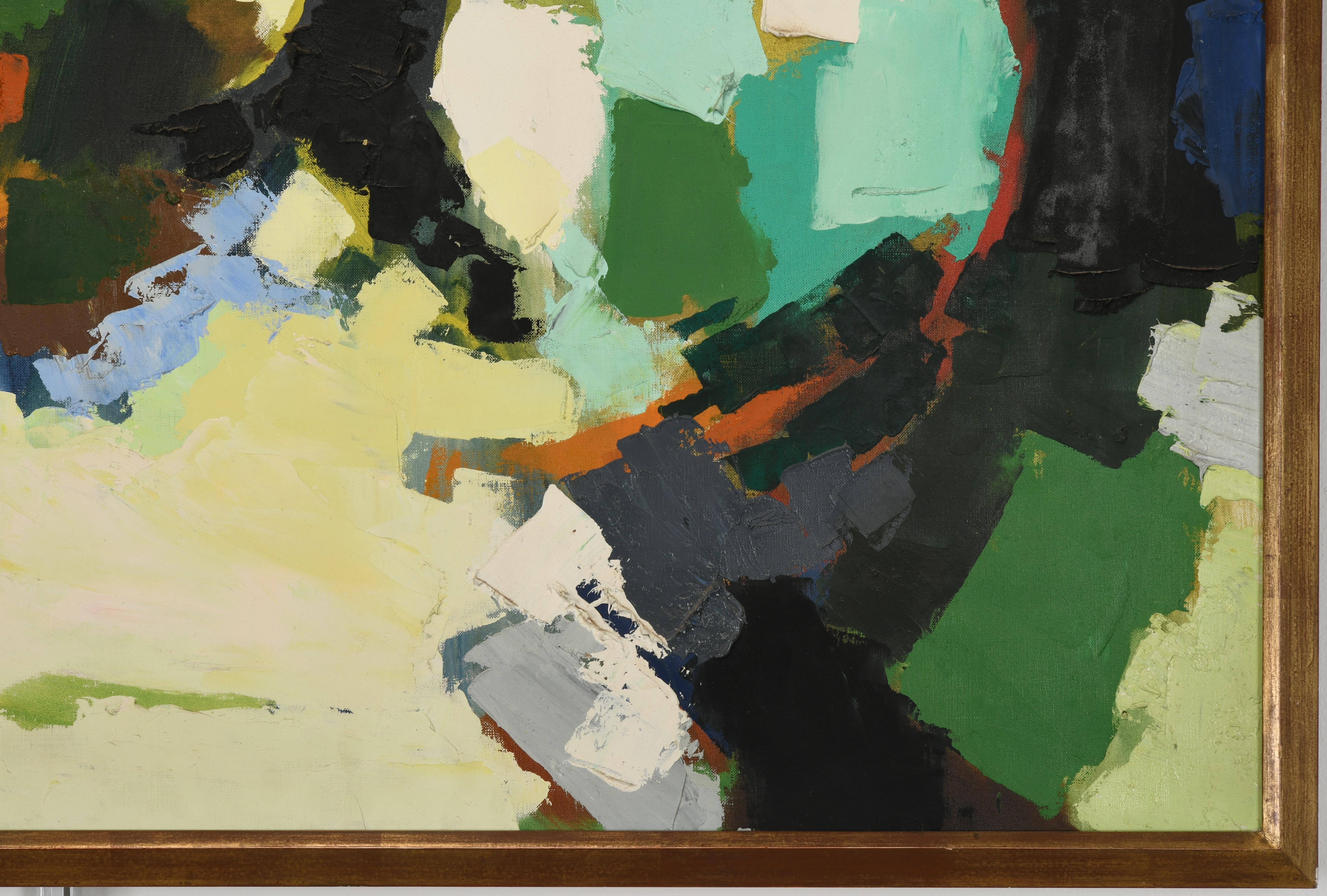 Claude Venard Post Cubist Oil Painting, 1970 1