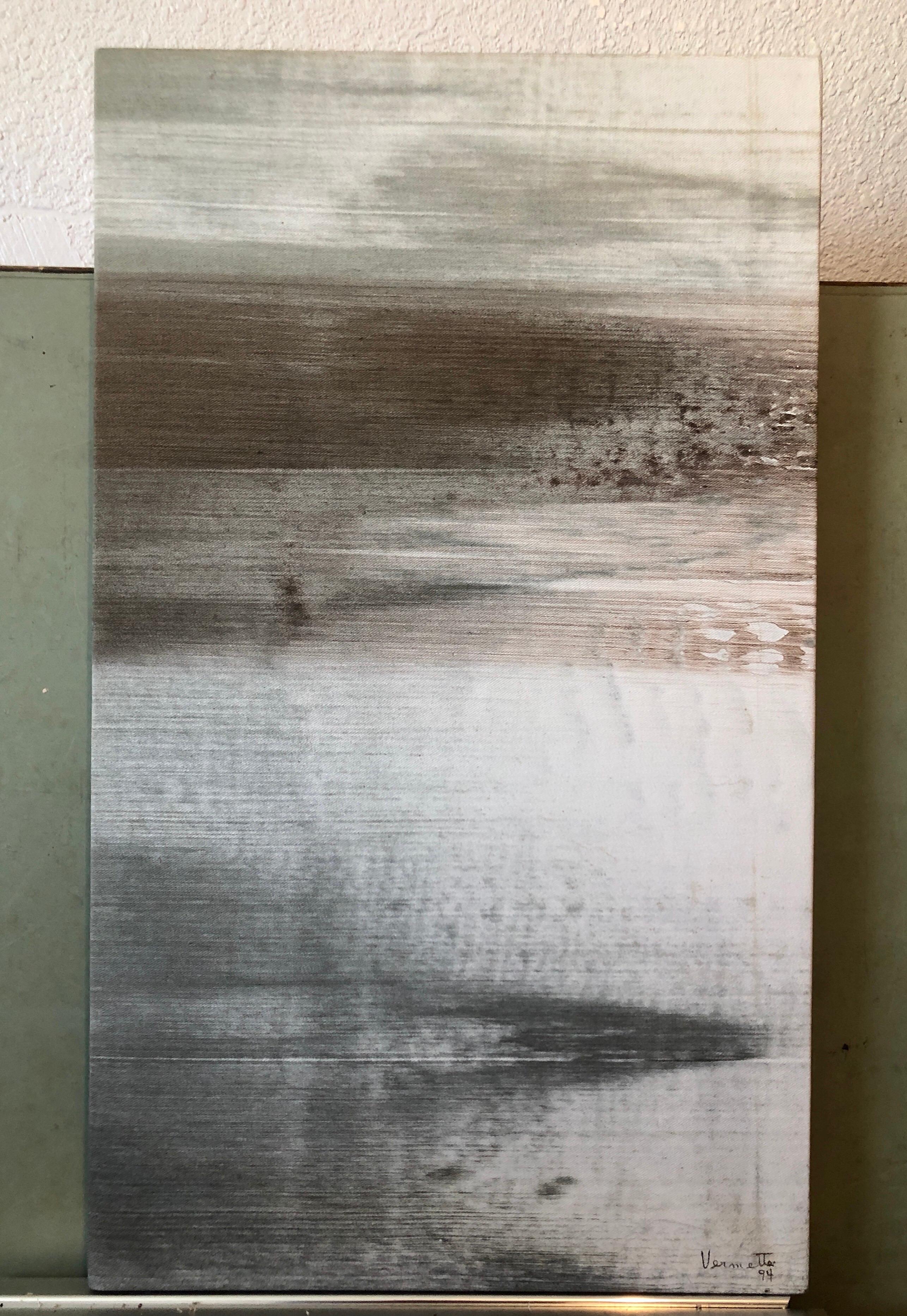 Pittura modernista astratta espressionista canadese Campo di colore Claude Vermette in vendita 1
