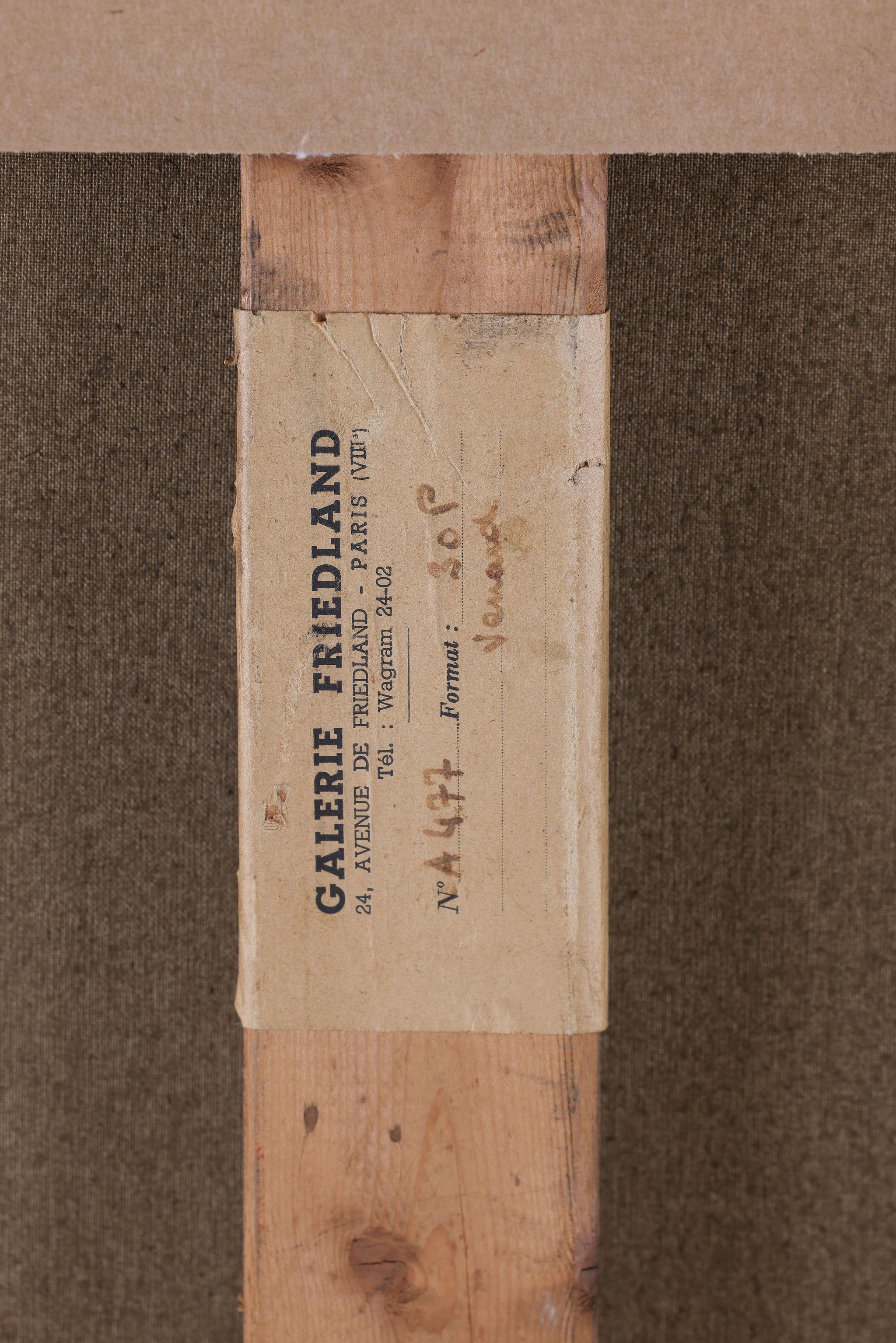 'A View over Paris' Claude Venard , Framed oil on Canvas For Sale 1