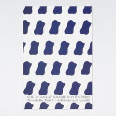 Claude Viallat, Original 1971 Exhibition Poster, Galerie Jean Fournier