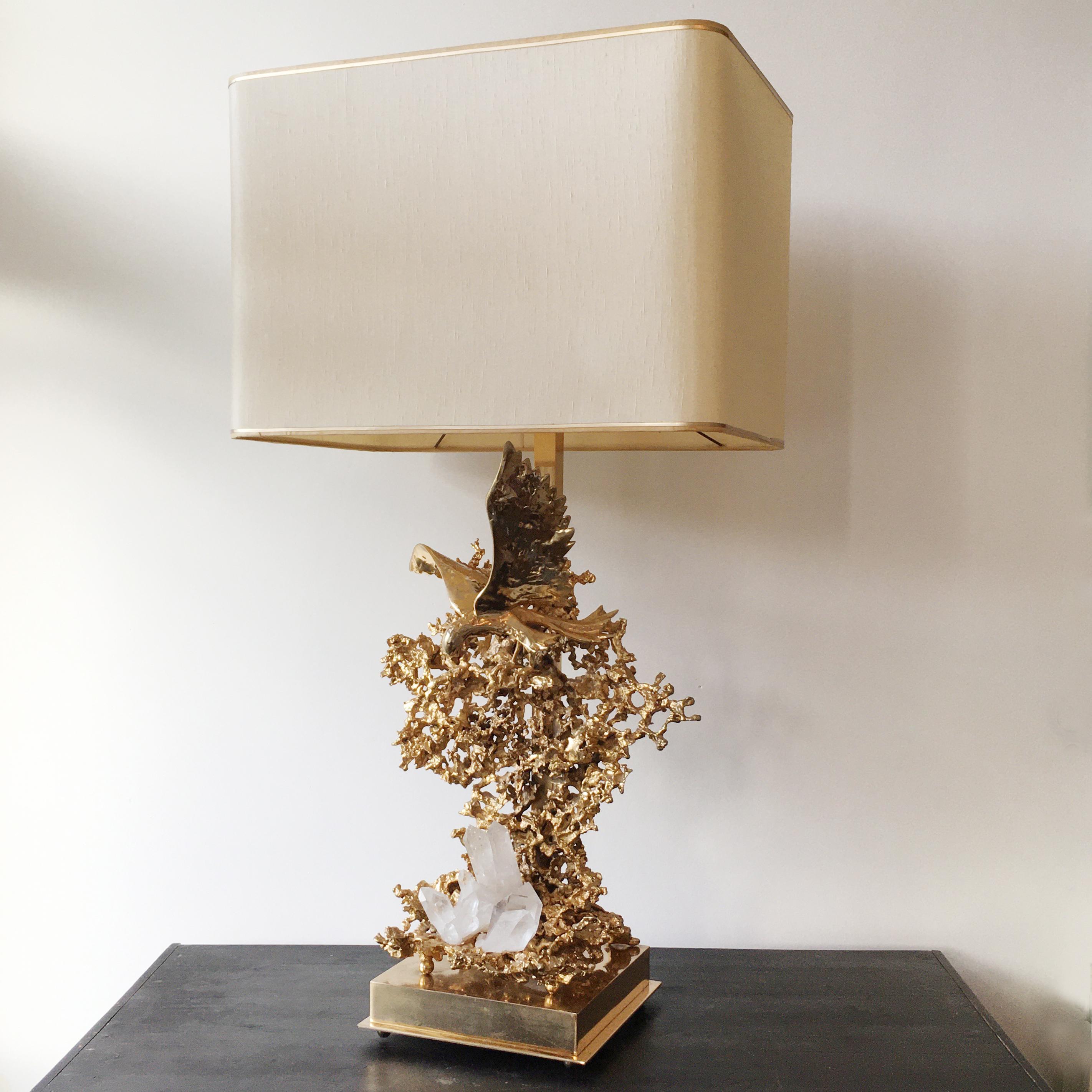 Claude Victor Boeltz 24-Karat Gold Plated 'Exploded' Table Lamp In Good Condition For Sale In Hastings, GB