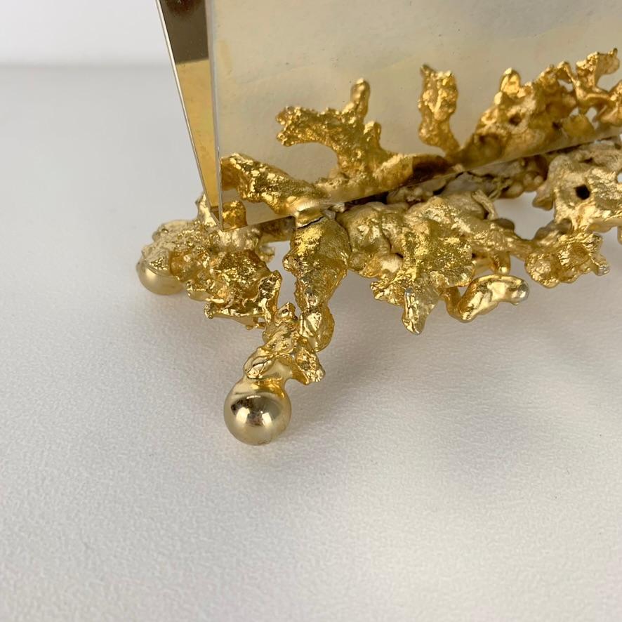 Claude Victor Boeltz Gilt Bronze Letter Holder, circa 1970, France. For Sale 5