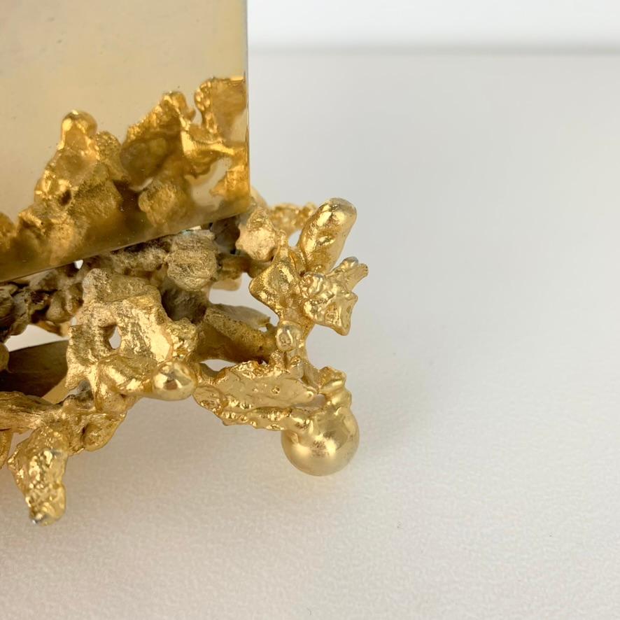 Claude Victor Boeltz Gilt Bronze Letter Holder, circa 1970, France. For Sale 6
