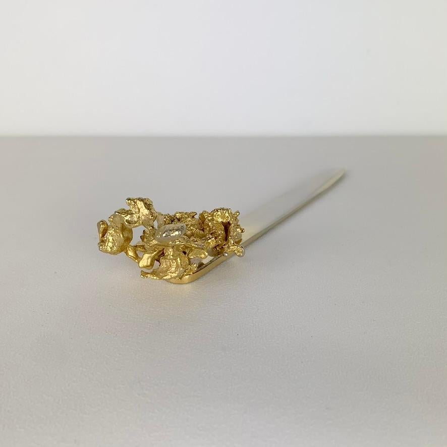 Claude Victor Boeltz Gilt Bronze Letter Opener, circa 1970, France. For Sale 8