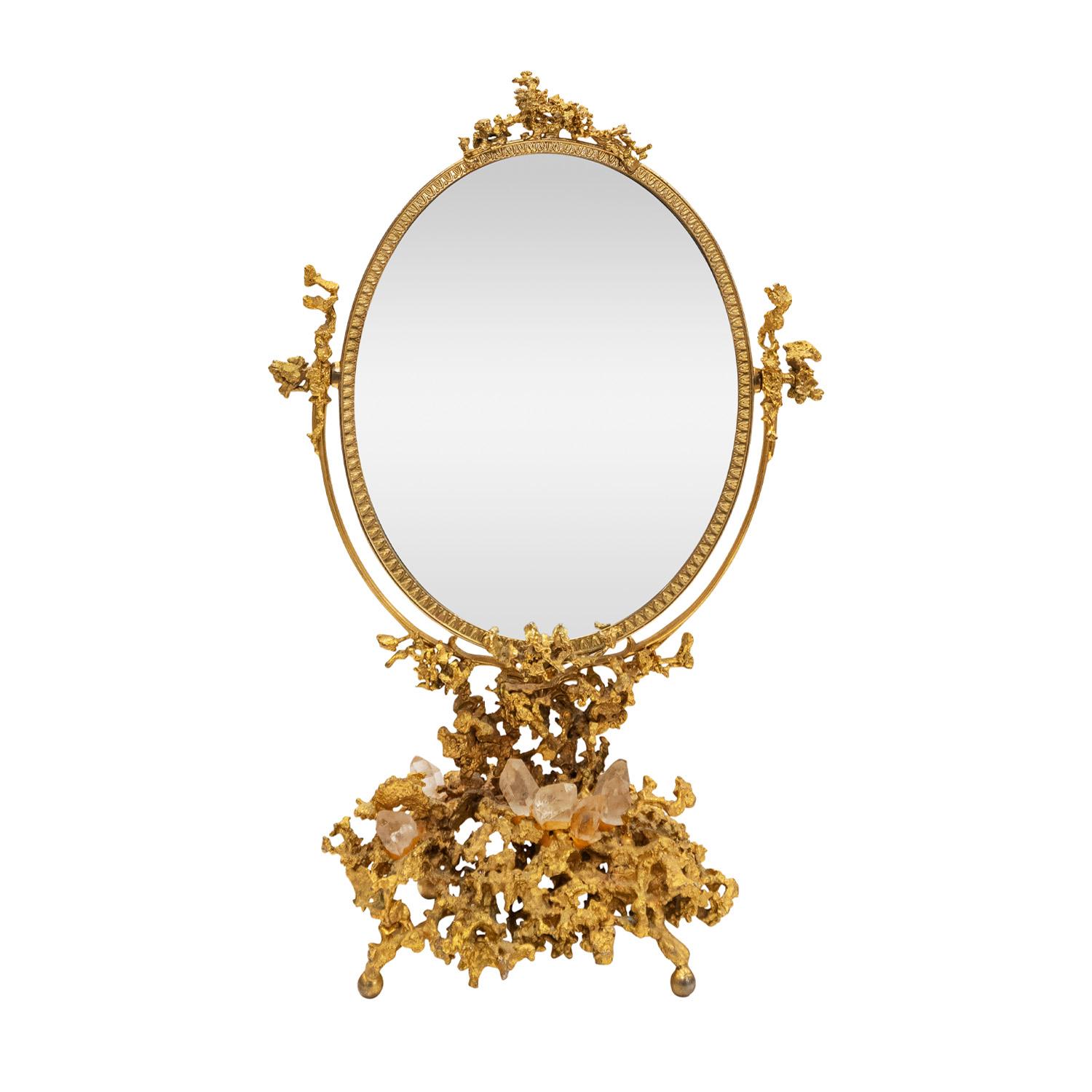 Rare miroir de courtoisie modèle n° 24, design 