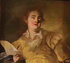 Portrait Singer Vignon Paint 17th Century Oil on canvas Old master French school