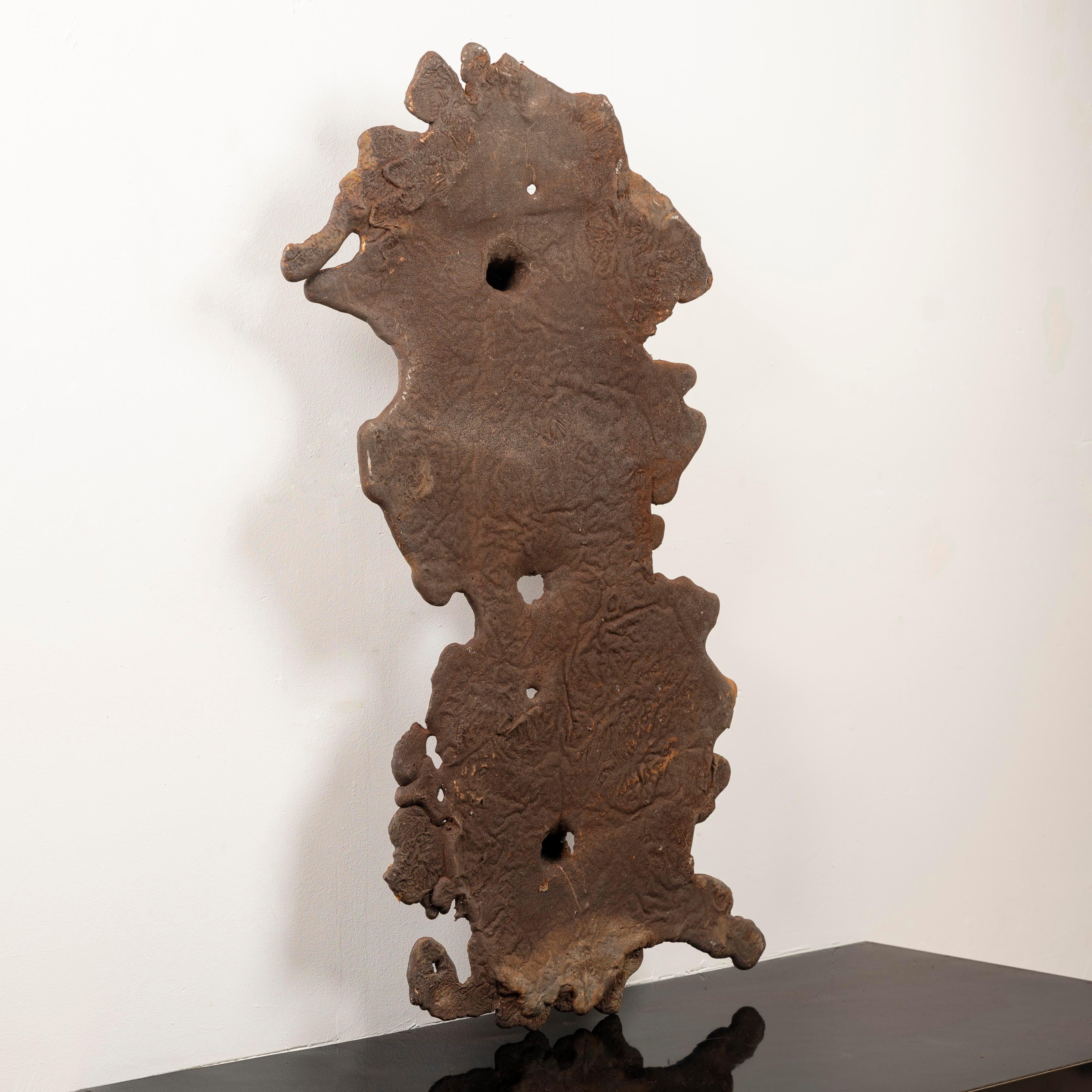 Claude Viseux, Abstract Sculpture, 1960, Steel Cast on Sand In Good Condition For Sale In SAINT-SEVER, FR