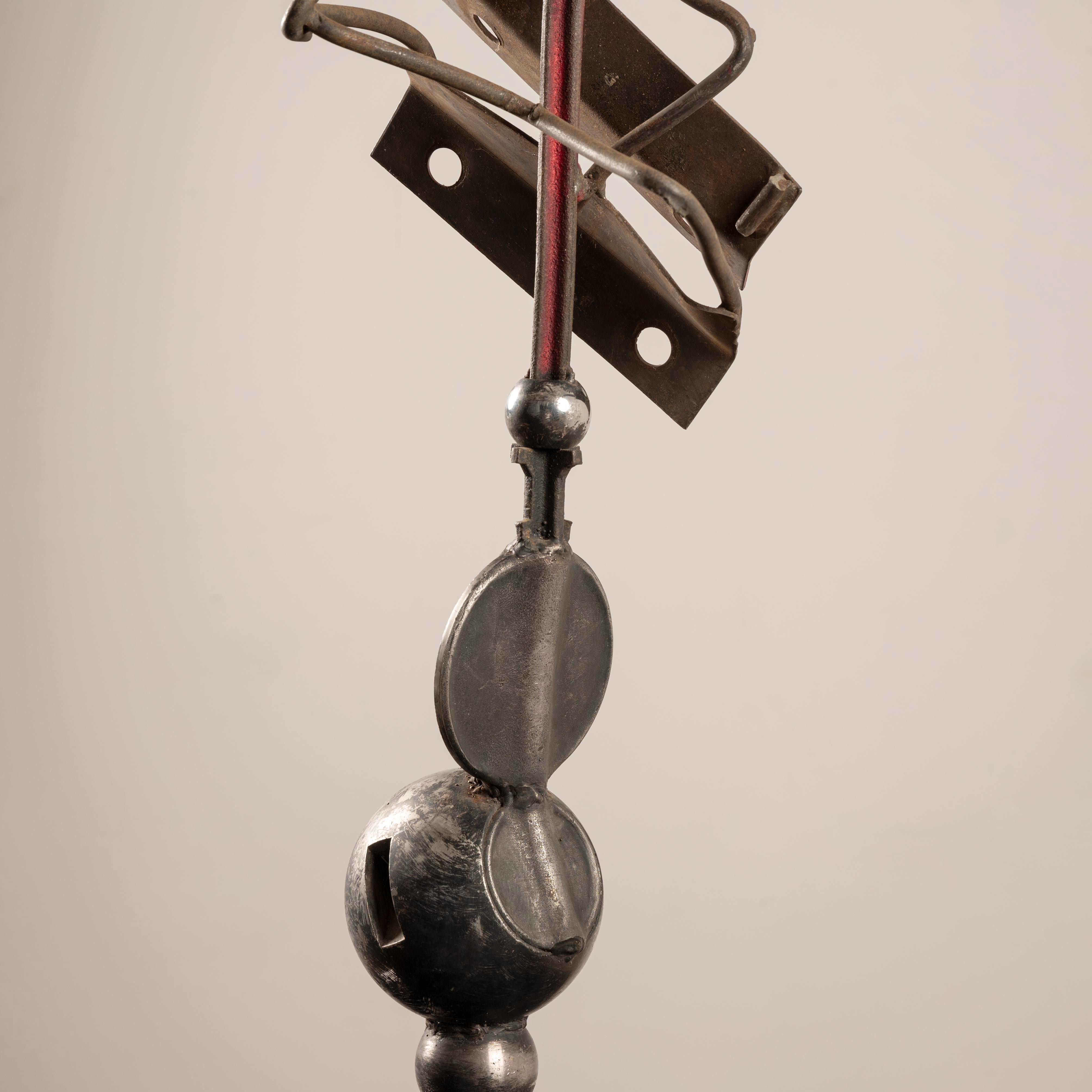 Abstrakte Skulptur von Claude Viseux, 1970er Jahre, Edelstahl, Edelstahl im Zustand „Gut“ im Angebot in SAINT-SEVER, FR
