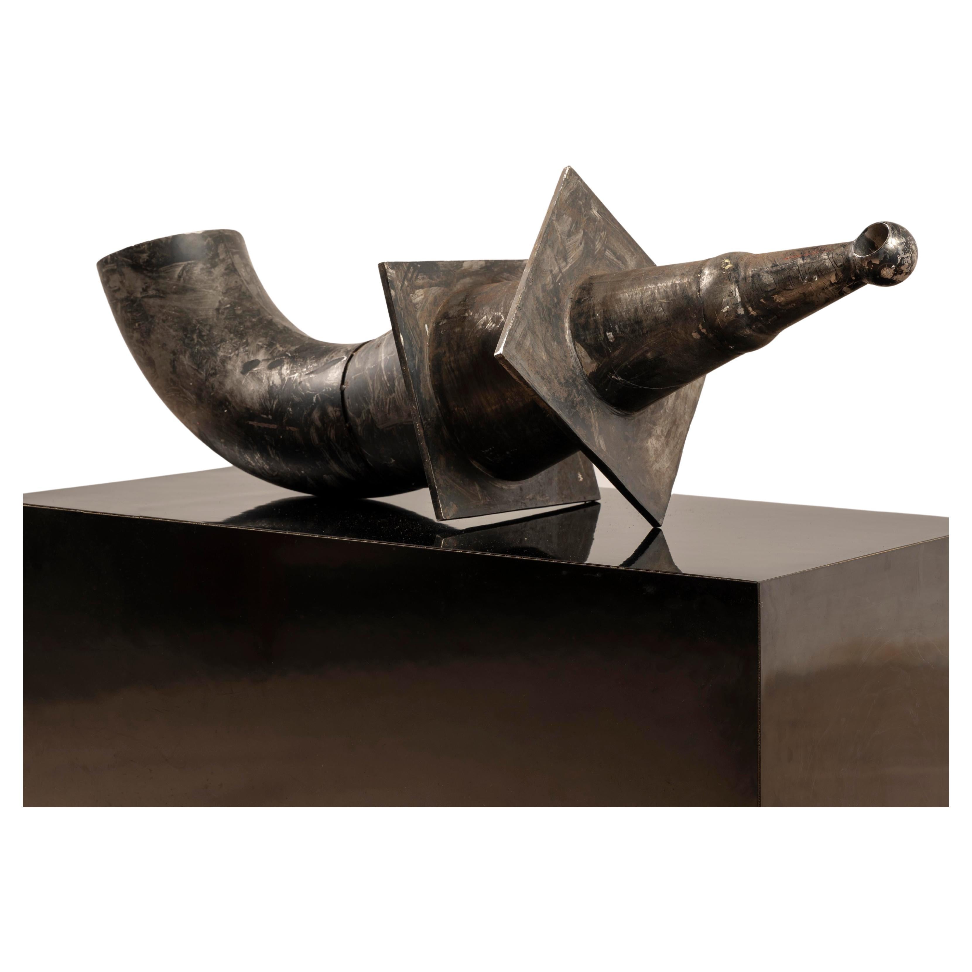 Sculpture abstraite Claude Viseux, 20e siècle, acier