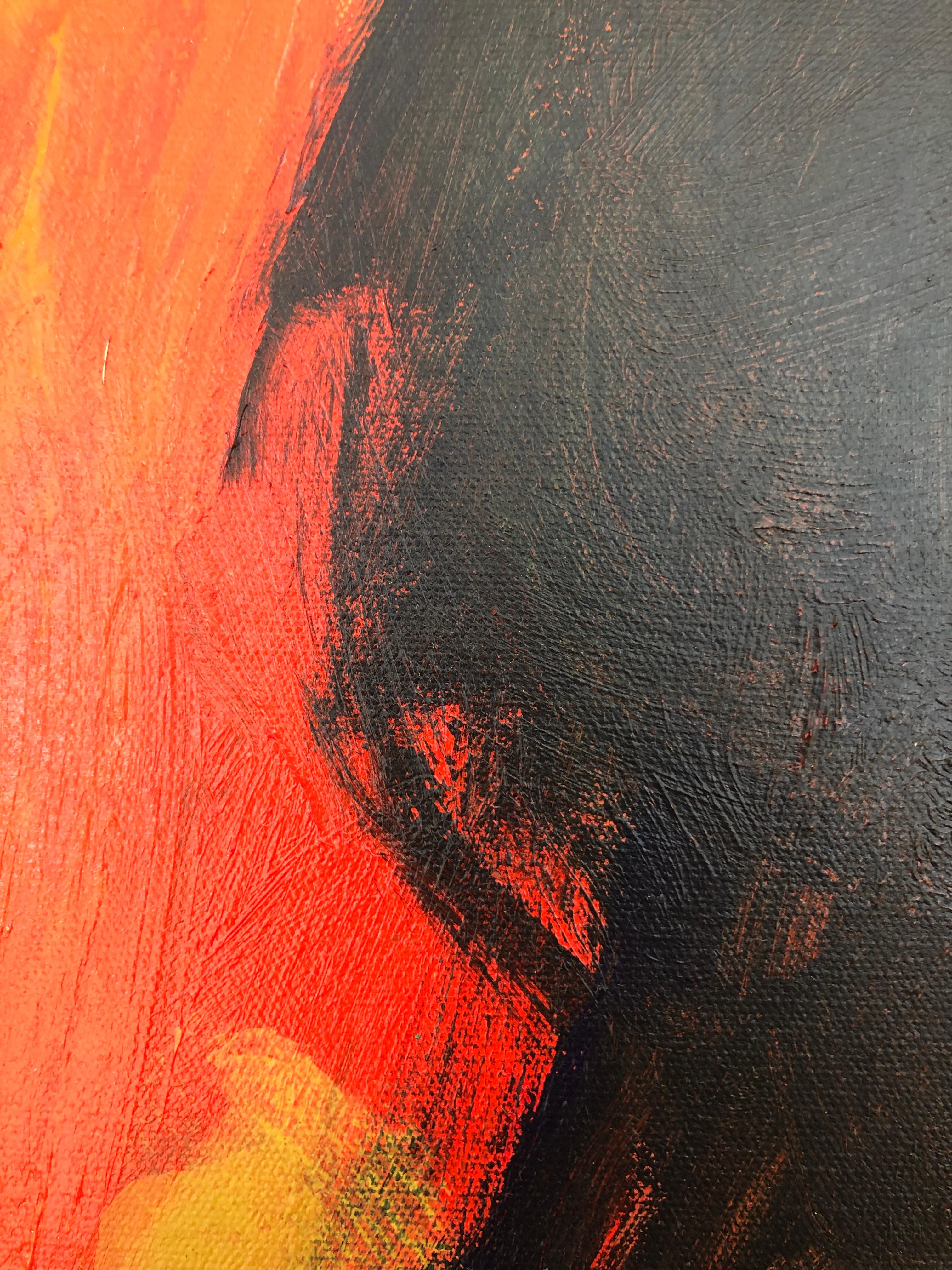 Comedia - Abstract Painting by Claude Voutat
