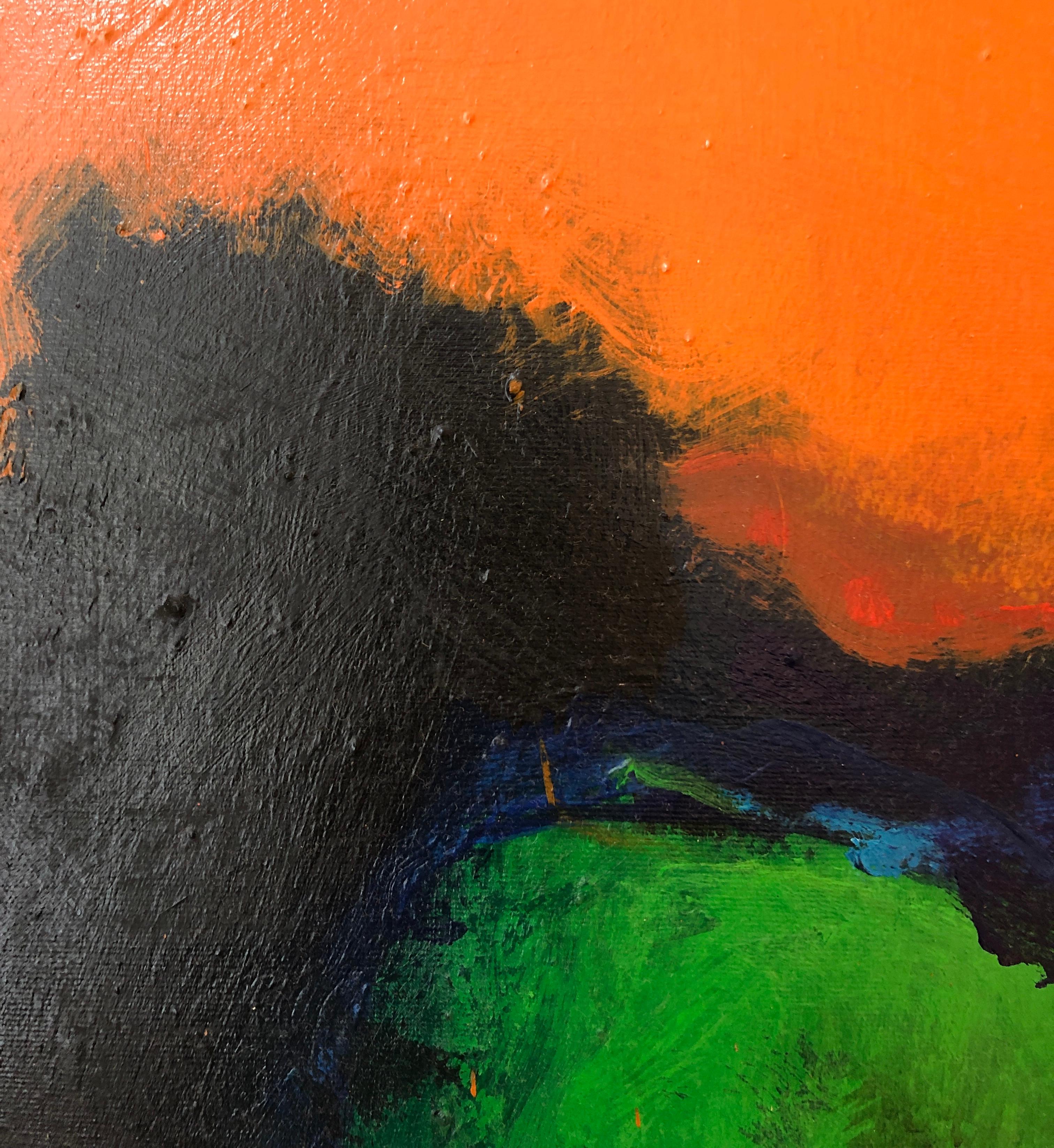 Corde - Abstract Painting Marrone di Claude Voutat