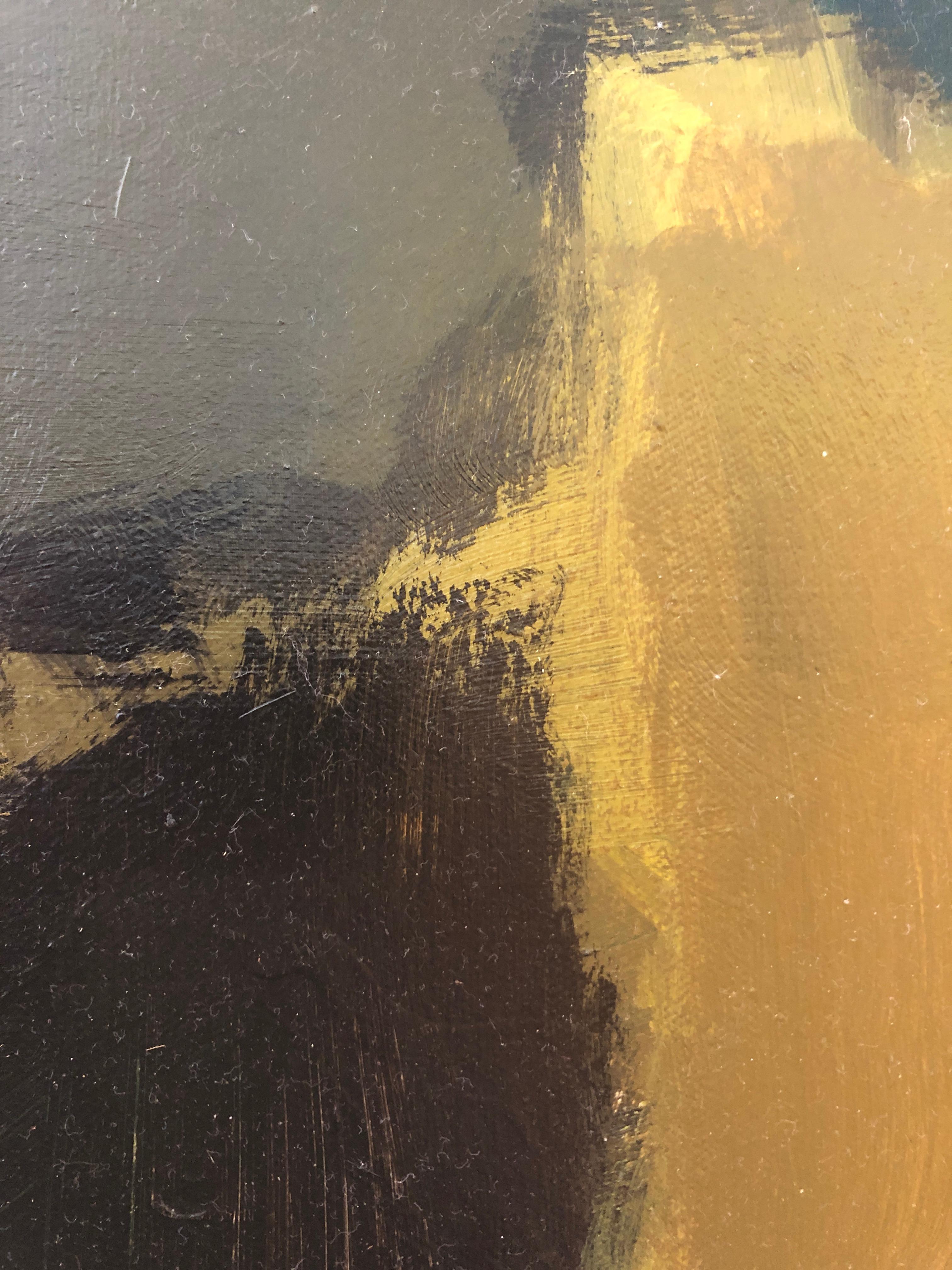 Patina - Abstract Painting Nero di Claude Voutat