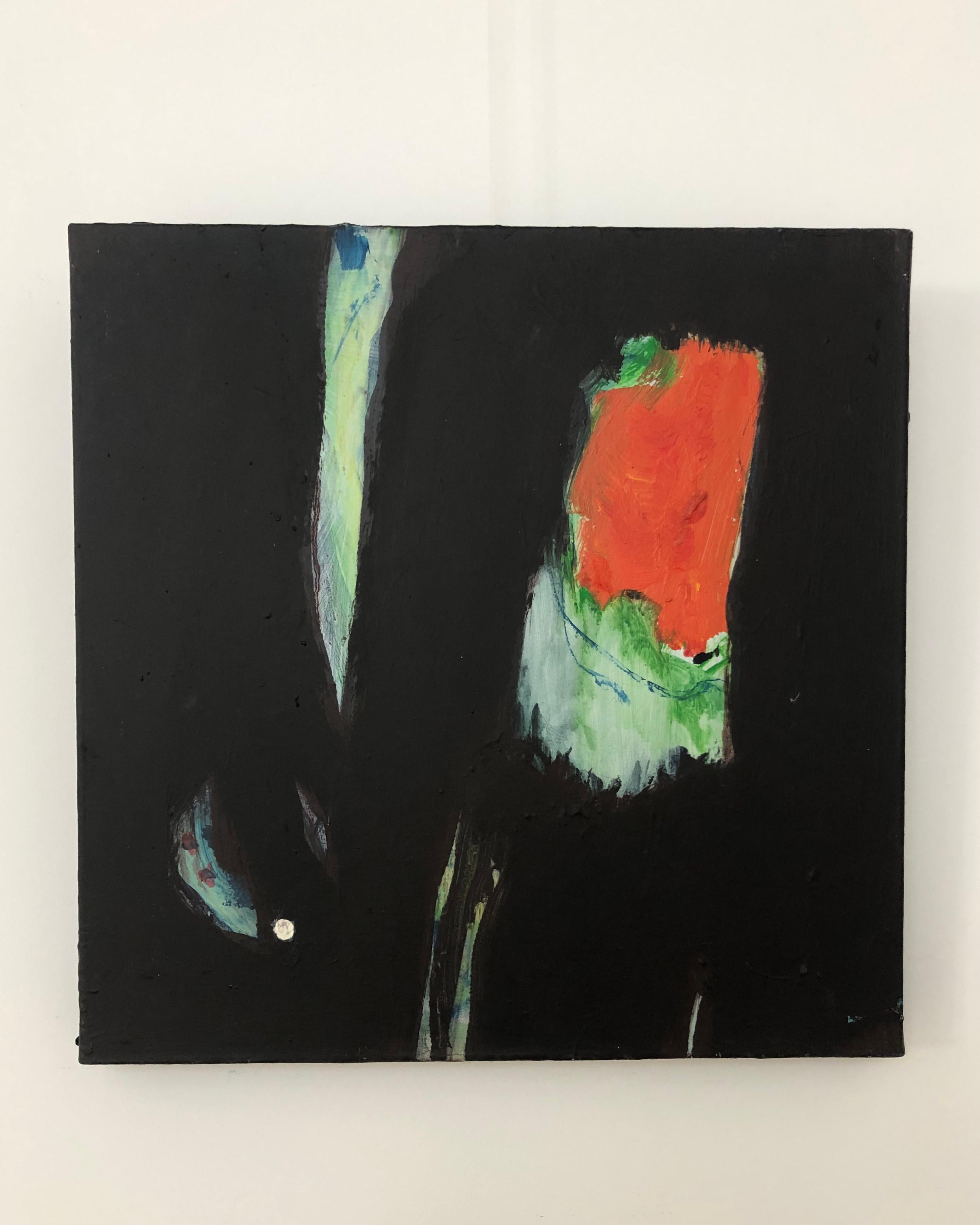 Weißer Punkt – Painting von Claude Voutat