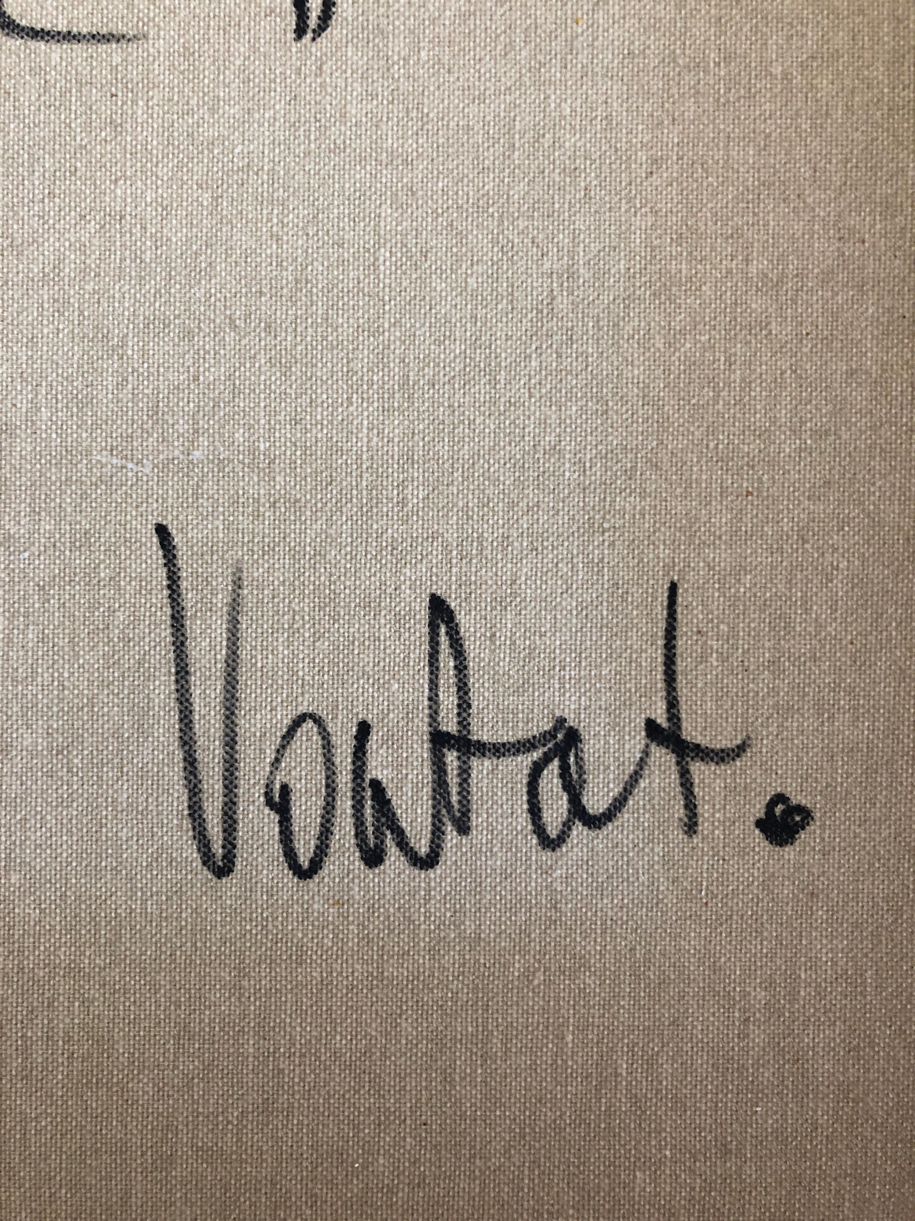 Weißer Punkt (Abstrakt), Painting, von Claude Voutat